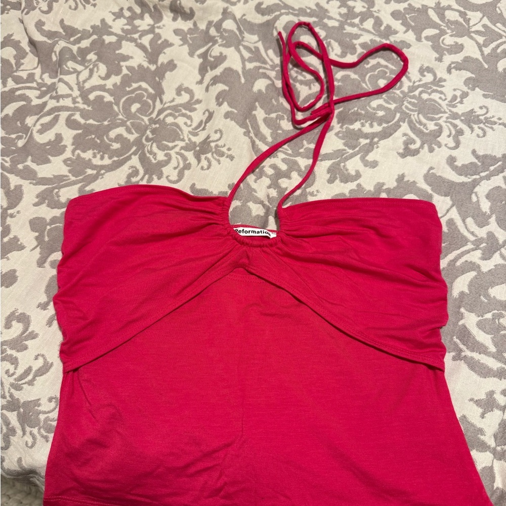 Reformation pink Tank Top